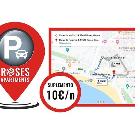 Roses Apartments Ocean 2 Habitaciones Vista Mar Lateral Extérieur photo