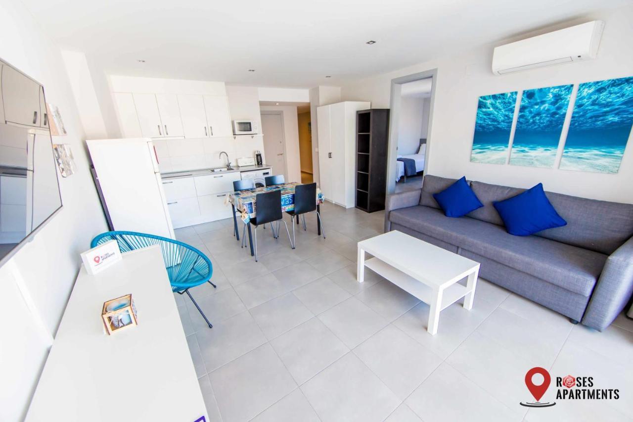 Roses Apartments Ocean 2 Habitaciones Vista Mar Lateral Extérieur photo