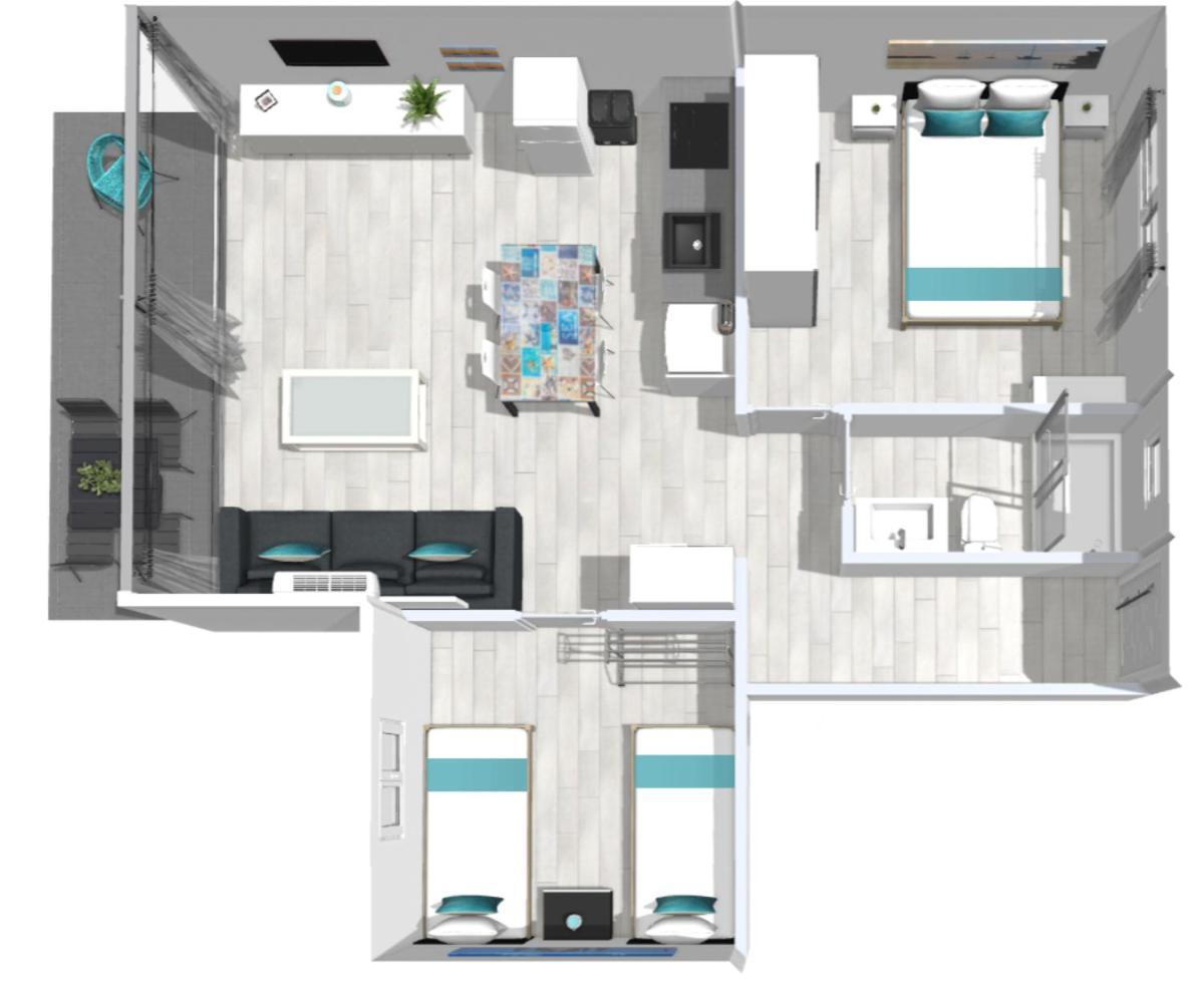 Roses Apartments Ocean 2 Habitaciones Vista Mar Lateral Extérieur photo
